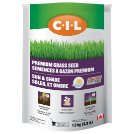 CIL Semences à gazon premium soleil et ombre 3.3 lb