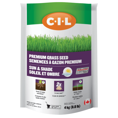 CIL Semences à gazon premium soleil et ombre 8.8 lb