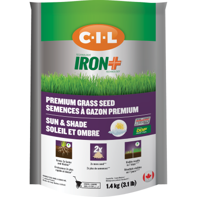 C-I-L® IRON+ Premium Sun & Shade Grass Seed