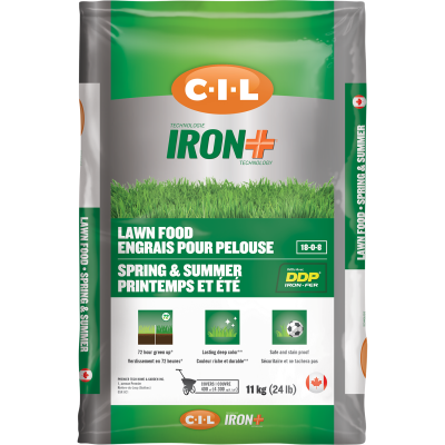 C-I-L® IRON+ Lawn Food Spring and Summer 18-0-8 
