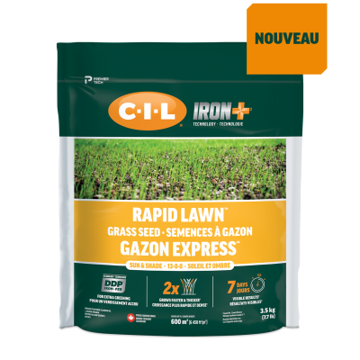C-I-L Iron+ Rapid Lawn Sun & Shade Grass Seed 3.5kg