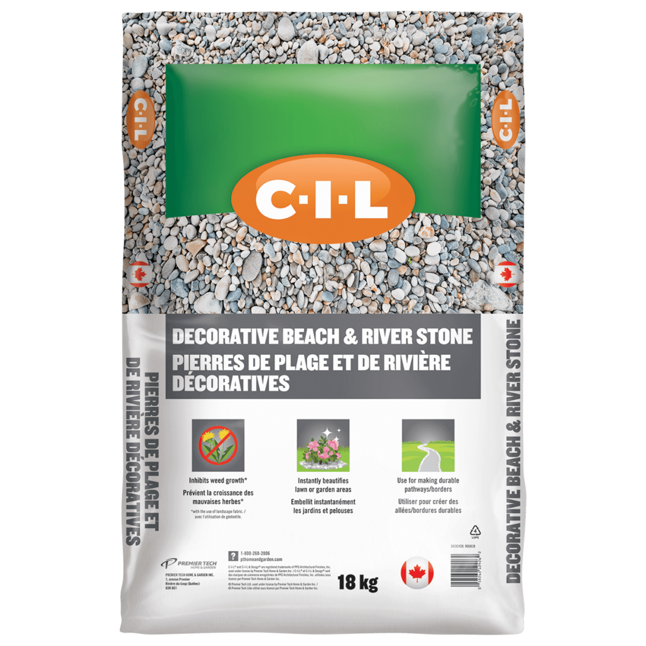 C I L Decorative Beach River Stone C I L Lawn and Garden