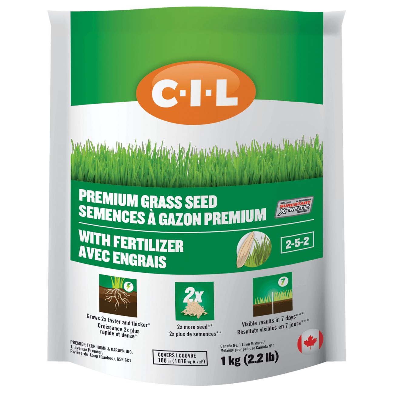 Combien De Kg De Gazon Pour 100m2 C-I-L® Semences à gazon premium avec engrais 2-5-2 | C-I-L pelouse et jardin