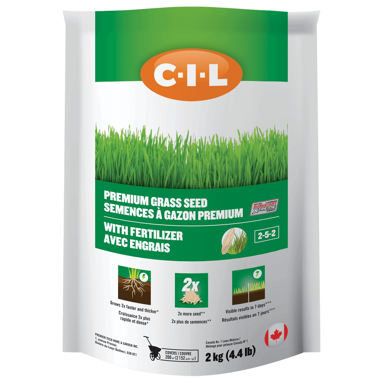 C I L Premium Grass Seed With Fertilizer 2 5 2 C I L Lawn And