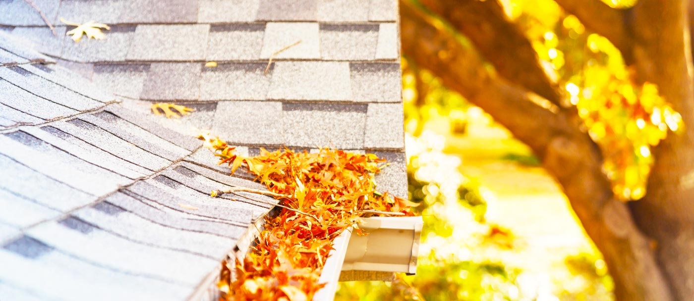 Clean off your roof first so the debris don't end up in a clean gutter after the next rainfall. Wearing rubber-soled shoes to walk on the roof is highly recommended as they adhere better and therefore reduce the risk of slips and falls.